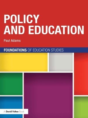 cover image of Policy and Education